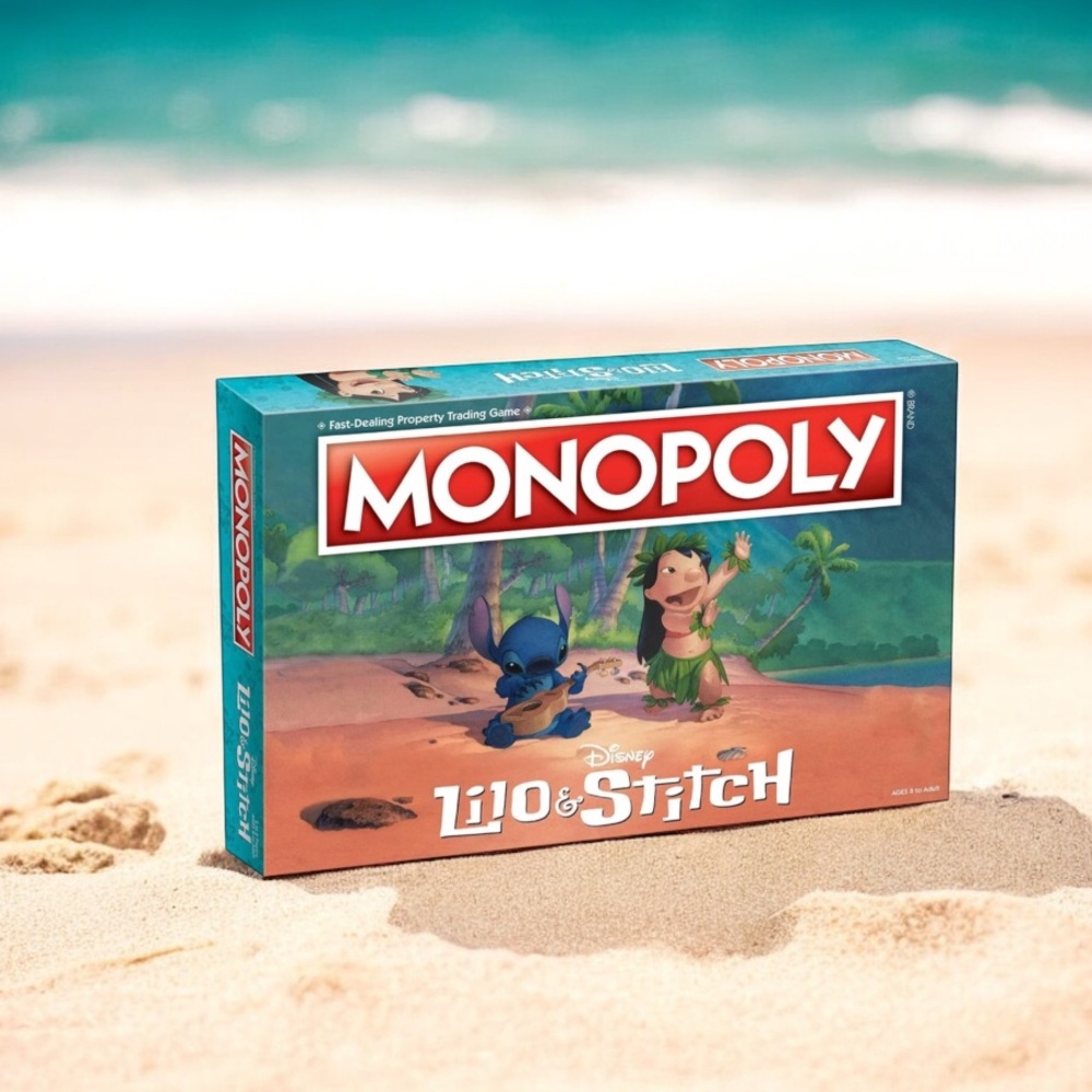 Disney Lilo & Stitch Monopoly Game - Blue and Green